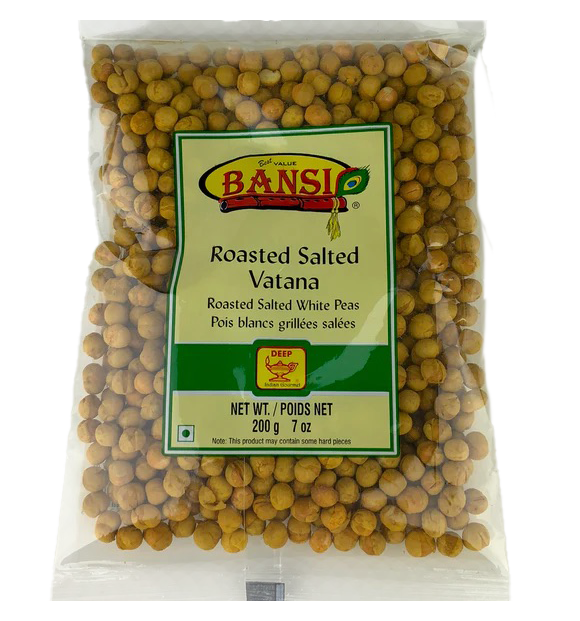 ROASTED SALTED WHITE PEAS (VATANA) - 200Gm