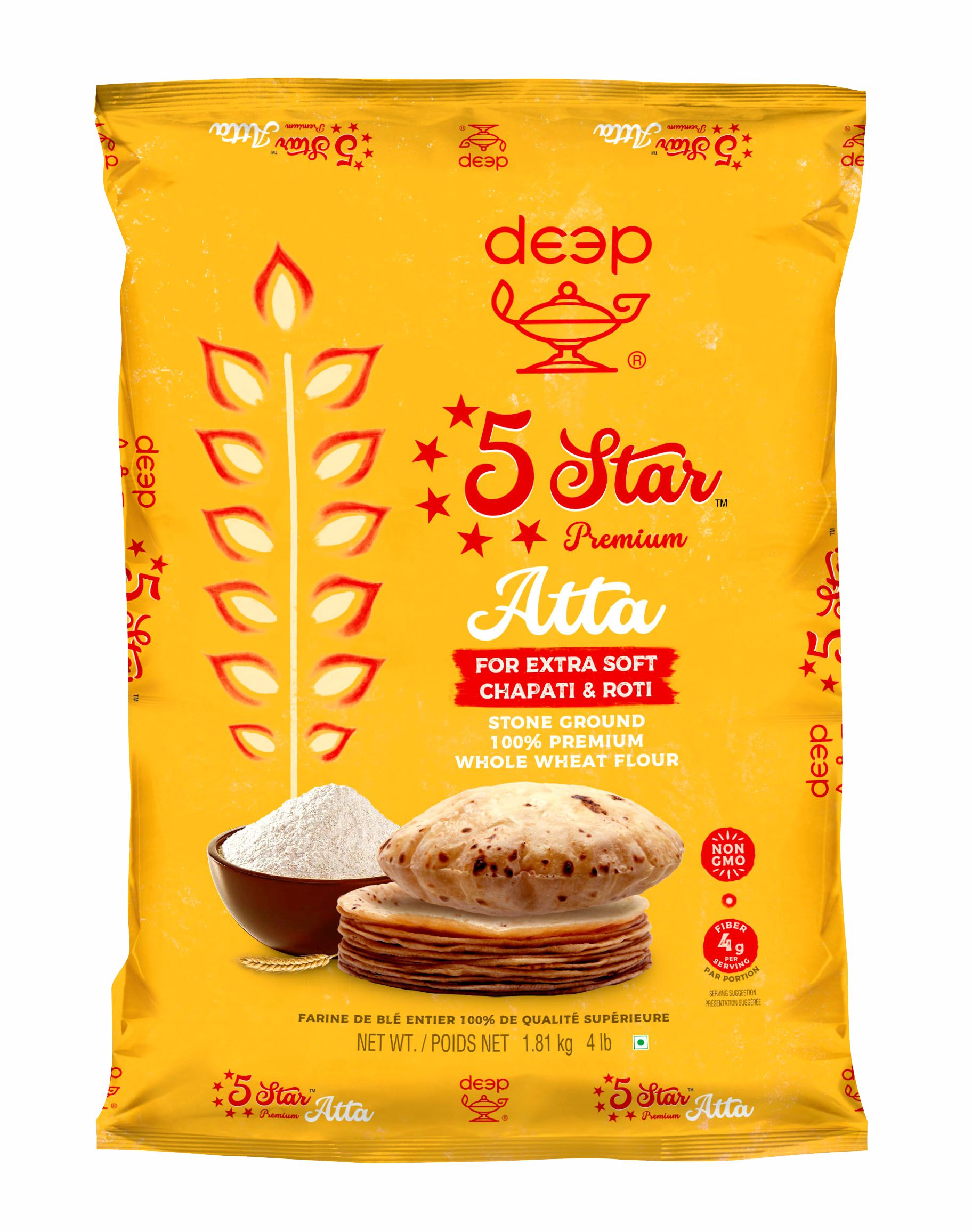 5 Star Premium Atta - 04 LBS